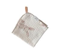 Toalla facial de algodón de muselina de dibujos animados para recién nacidos, cuadrada de 4 capas, pañuelo pequeño, paño suave y suave para bebés, apto para viajes, suave y seguro para bebés para