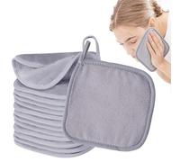 Toalla Facial Desmaquillante de Microfibra, 14 Piezas, Reutilizables y Lavables, Ideal para Eliminar Maquillaje, Aceite y Impurezas, Para Todo Tipo de Piel