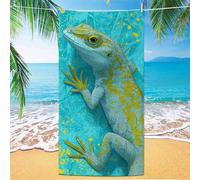 Toalla Gimnasio azul Toallas Playa animal Toalla Playa Grande 75x150cm, Secado Rápido Antiarena Toallas Baño Con Bolsa de Almacenamiento Impermeable para Baño Piscina Vacaciones Gimnasio XH-784