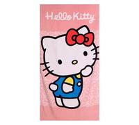 Toalla Hello Kitty 70 x 140 cm Niño y Niña - Toalla Infantil Hello Kitty Suave y Absorbente para Playa, Pisicna y Natación, Toalla Infantil Verano 2-10 Años