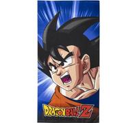 Toalla Infantil de Dragon Ball - Multicolor - 70x140cm - Elaborada con 100% Poliéster de 240 gsm - Toalla Pequeña - Estampado de Goku - Producto Original Diseñado en España