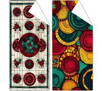 Toalla Microfibra Grande 75x150cm Toalla Playa Mandala Toallas de Playa Secado Rapido, Toallas Bano con Bolsa, Beach Towel Geometría Antiarena Ligeras para Piscina Nadar Yoga Gimnasio Deportes OC-694