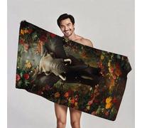 Toalla Microfibra Grande XXL 220x100 cm Toallas de Playa Secado rápido Sin Arena con Bolsa, Toallas Baño Grandes Antiarena, Ligera y Compacta Toalla Gimnasio Aplicable Gimnasio, Viajes, Sauna H1-1254