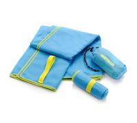 meteor Toalla Microfibra Secado rápido Ultra Ligero Absorbente - Ideal para Deporte Yoga Viajes Playa Campamento Baño para Niños, Hombres y Mujeres - Varios Tamaños y Colores (50x90cm, Azul)