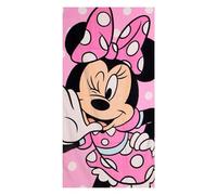 Toalla Minnie 70 x 140 cm Niño y Niña - Toalla Infantil Disney Minnie Mouse Suave y Absorbente para Playa, Pisicna y Natación, Toalla Infantil Verano 2-10 Años