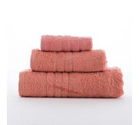 Toalla Omega 700 gr/m2 Algodón Egipcio Abecé Casa (Coral, Lavabo-50x100 cm)