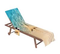 Toalla para para Silla De Playa - Toalla De Playa A Rayas Bolsas para Tumbona con Bolsillos, Toallas para Tumbonna, Toallas De Microfibra para Tumbonna | Cubierta para Tumbona De Piscina De 83x2