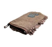 Toalla para perro Guantes de Aseo Absorbentes con Estampado de Patas