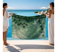 Toalla Playa 150 x 200, Azul Toalla Playa Grande 200x150cm Secado Rápido Resistente a la Arena Suave Cómodo Durable, Toallas Baño Grandes Bambú para Exterior Vacaciones Accesorios Viaje JXLT-1996