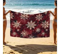 Toalla Playa 200x150 cm, Ligero Toalla Playa Grande Invierno Exterior Cámping Vacaciones Travel Essentials, Suave Cómodo Rojo Toallas Baño Grandes 200x150 para Yoga Gym Sauna Regalo Mujer SLJT-3731