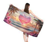 Toalla Playa 75x150 cm, Toalla Microfibra Grande Compacta y de Secado Rápido, En Diseño Paisaje, Ligero Ahorra Espacio, Resistente a la Arena, Ultraabsorbente, Toalla Piscina con Motivo Amar, s-j496