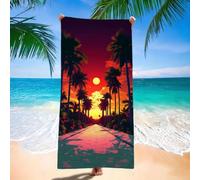 Toalla Playa 75x150 cm Toalla Playa Grande, Ligera, Absorbente, Secado rápido Toallas Microfibra, Beach Towels Luna, Repelente a la Arena Toallas Baño Grandes para Camping, Viaje, Paisaje H-5845