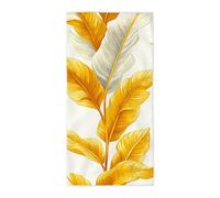 Toalla Playa Amarillo, Toalla Playa Grande 90x180cm, Toallas Baño Grandes Antiarena Secado Rápido Pareo Multiusos con Bolsa para Viajes, Gimnasio, Piscina, Accesorios Playas, Regalo Mujer Hombre -1028