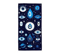 Toalla Playa Azul, Toalla Playa Grande 75x150cm, Toallas Baño Grandes Antiarena Secado Rápido Pareo Multiusos con Bolsa para Viajes, Gimnasio, Piscina, Camping, Accesorios Playas, Regalo Mujer -3978