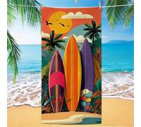 Toalla Playa color naranja Toalla Gimnasio Árbol Toallas Baño Grandes 100x200cm, Toallas Microfibra Secado Rápido Sin Arena - Compacto Con Bolsa de Almacenamiento Impermeable para Playa Camping XH-813