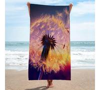 Toalla Playa Diente De LeóN Toallas de Playa SúPer Suave Toallas de Sauna Ligera Portá Til Towels para Yoga Toalla Personalizada Playa Toalla de Playa de Microfibra 80x130cm
