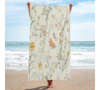 Toalla Playa Floral Toallas de Playa SúPer Suave Toallas de Sauna Ligera Portá Til Towels para Yoga Toalla Personalizada Playa Toalla de Playa de Microfibra 80x130cm