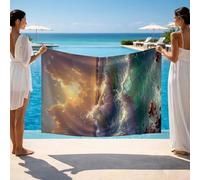 Toalla Playa Grande 160x220, Toalla Playa Olas del mar como Yoga Gym Sauna Toallas Baño Grandes, Nube Beach Towel Oversized 220 x 160cm para Hombre Mujer Exterior Vacaciones Travel Essentials JXLT2178