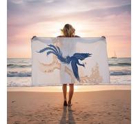 Toalla Playa Grande 160x80 CM, Toalla de Playa Phoenix Suave y Respetuoso con la Piel de Secado Rápido y Resistente a la Arena como Toallas Gimnasio Toallas Baño Grandes para Yoga Sauna áRbol LSTJ0905
