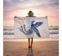 Toalla Playa Grande 160x80CM, Toalla de Playa áRbol Suave y Respetuoso con la Piel de Secado Rápido y Resistente a la Arena como Toallas Gimnasio Toallas Baño Grandes para Yoga Sauna Phoenix LSTJ-0910