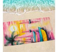 Toalla Playa Grande 190x95cm, Simple Toallas Microfibra Tacto Suave para Adultos, Toalla de Playa y Piscina de Secado Rápido, Toallas Deportiva Compacta - para Yoga, Gimnasio, Natación Bote 0e-730