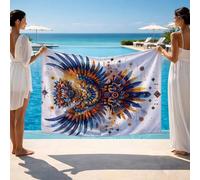 Toalla Playa Grande 220 x 160, Toalla Playa Abstracto como Yoga Gym Sauna Toallas Baño Grandes, Águila Beach Towel Oversized 160x220cm para Hombre Mujer Exterior Vacaciones Travel Essentials JXLT-2124