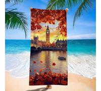 Toalla Playa Grande 60x120cm, Secado Rápido, Ligera, Absorbente, Prevención de Arena, Roma Ciudad Toalla Playa Microfibra, Mujeres y Hombres Toallas Gimnasio, para Vacaciones Camping Viajes d9j-317