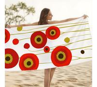 Toalla Playa Grande 75x150cm Toalla Microfibra, Toallas Baño Secado Rapido, Antiarena, Beach Towel Fina y Compacta, con Bolsa, Piscina Yoga Gimnasio Deporte Viaje Playa Accesorios, Regalo Mujer H1-497