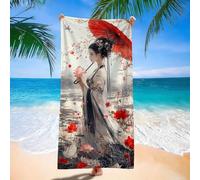 Toalla Playa Grande 85x170cm, Secado Rápido, Ligera, Absorbente, Prevención de Arena, Japón Mujer Toalla Playa Microfibra, Mujeres y Hombres Toallas Gimnasio, para Vacaciones Camping Viajes d9j-399