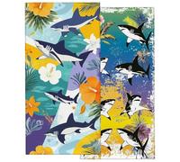 Toalla Playa Grande 90x200cm, Juego de 2 Toalla Microfibra Tiburón, Secado Rapido Toallas para Gimnasio Compacta, Antiarena Toallas Microfibra Gimnasio para Natación Viaje Deporte, Regalo Hombre -3484