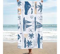 Toalla Playa Grande - 95x190cm, Simple Toallas Microfibra Tacto Suave, Toalla de Playa y Piscina de Secado Rápido, Toallas Deportiva Compacta Antiarena - Ideal para Yoga, Gimnasio, Viajes, Bote 0J-855