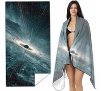 Toalla Playa Grande Azul Oscuro 100x200 cm Toallas Microfibra Planeta Absorbente Suave y de Secado Rápido Sin Arena, Ligero y portátil para Regalo Viajes Natación Playa Picnic Yoga o Baño SYL8 3-F