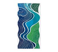 Toalla Playa Grande Microfibra 75x150cm, Toalla Playa Abstracto, Microfibra Secado Rápido Antiarena, Ideal para Viajes Piscina, Ligera con Bolsa Transporte, Accesorios Playas, Regalo Mujer -3408