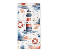 Toalla Playa Grande Microfibra 75x150cm, Toalla Playa Faro, Microfibra Secado Rápido Antiarena, Ideal para Viajes Piscina Playas, Ligera con Bolsa Transporte, Accesorios Playas, Regalo Mujer -3276