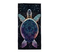 Toalla Playa Grande Microfibra 75x150cm, Toalla Playa Negro, Microfibra Secado Rápido Antiarena, Ideal para Viajes Piscina Playas, Ligera con Bolsa Transporte, Accesorios Playas, Regalo Mujer -4020