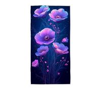 Toalla Playa Grande Microfibra 75x150cm, Toalla Playa Púrpura, Microfibra Secado Rápido Antiarena, Ideal para Viajes Piscina Playas, Ligera con Bolsa Transporte, Accesorios Playas, Regalo Mujer -3672