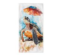 Toalla Playa Grande Microfibra 75x150cm, Toalla Playa Tortugas Marinas, Microfibra Secado Rápido Antiarena para Viajes Piscina, Ligera con Bolsa Transporte, Accesorios Playas, Regalo Mujer -3564