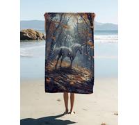 Toalla Playa Grande Microfibra Animal 200 x 90 cm, Microfibra Toalla Gimnasio Paisaje, Secado RáPido y Antiarena Suave y Ultraabsorbente Accesorios Playa, para Piscina Gimnasio Viajes Camping OE6-DU