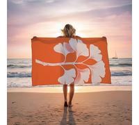 Toalla Playa JapóN, Toalla Playa Grande 220x100 cm Suave Cómodo y Absorbente para Vacaciones Imprescindibles para Viajar, Toallas Gimnasio para Yoga Gym SPA Sauna Baños Regalo Mujere Hoja LSTJ-1775