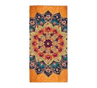 Toalla Playa Mandala, Toalla Playa Grande 100x200cm, Toallas Baño Grandes Antiarena Secado Rápido Pareo Multiusos con Bolsa para Viajes, Gimnasio, Piscina, Accesorios Playas, Regalo Mujer Hombre -465