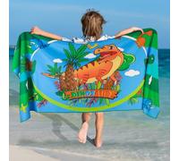 Toalla Playa Microfibra Dinosaurios Niño, 75 x 150 CM Toallas de Playa Grandes Chico, Toallas Playa Infantil Secado Rápido Antiarena, Toallas Absorbente Suaves para Playa Baño Piscina Viaje Ducha