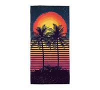 Toalla Playa Naranja, Toalla Playa Grande 80x160cm, Toallas Baño Grandes Antiarena Secado Rápido Pareo Multiusos con Bolsa para Viajes, Gimnasio, Piscina, Accesorios Playas, Regalo Mujer Hombre -1483
