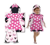 Toalla Playa Niña Bebe de Baño con Capucha, Toalla Poncho Niño Infantil de Playa Toalla de Microfibra Poncho y Bolsa de Cordó Surf para Baño Piscina Playa Niños de 2 a 8 Años (Estilo 3)