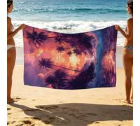 Toalla Playa Olas del mar Toalla Playa Grande 100x150 cm Resistente a la Arena Secado Rápido, Toallas Baño Grandes 100 x 150 para Yoga Sauna Regalo Mujer Vacaciones Accesorios Viaje Árbol SLJT-6890