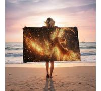 Toalla Playa Phoenix, Toalla Playa Grande 160x80cm Suave Cómodo y Absorbente para Vacaciones Imprescindibles para Viajar, Toallas Gimnasio para Yoga Gym Spa Sauna Baños Regalo Mujere FantasíA LSTJ3476