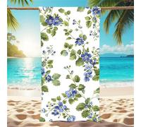 Toalla Playa Plano Toallas Baño Grandes 100x200cm Toalla Playa Grande planta, Microfibra Toallas Gimnasio Sin Arena con Bolsa de Almacenamiento Incluida para Viajes, Natación, Camping Regalo X1-825