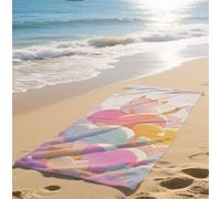 Toalla Playa Rosa Grande Suave Absorbente Toalla Playa Secado Rápido Ligera XXL 90x180cm Toallas Microfibra para Piscina Viaje Gimnasio Vacaciones Hombre Mujer Niños Adultos Manta Diseño Gato bz-530