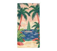 Toalla Playa Rosa, Toalla Playa Grande 75x150cm, Toallas Baño Grandes Antiarena Secado Rápido Pareo Multiusos con Bolsa para Viajes, Gimnasio, Piscina, Camping, Accesorios Playas, Regalo Mujer -3426