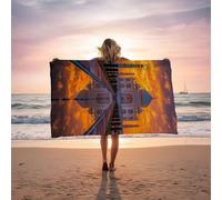 Toalla Playa Taj Mahal, Toalla Playa Grande 80 x 160 cm Suave Cómodo y Absorbente para Vacaciones Imprescindibles para Viajar, Toallas Gimnasio para Yoga Gym Spa Sauna Baños Regalo Atardecer LSTJ-3287