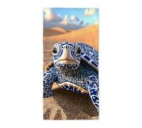 Toalla Playa Tortugas Marinas, Toalla Playa Grande 75x150cm, Toallas Baño Grandes Antiarena Secado Rápido Pareo Multiusos con Bolsa para Viajes, Gimnasio, Accesorios Playas, Regalo Mujer Hombre -3870